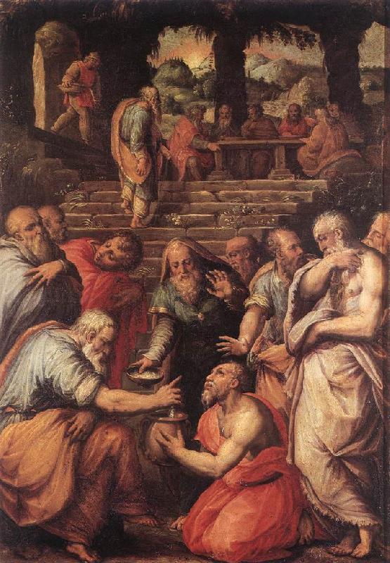 VASARI, Giorgio The Prophet Elisha er France oil painting art
